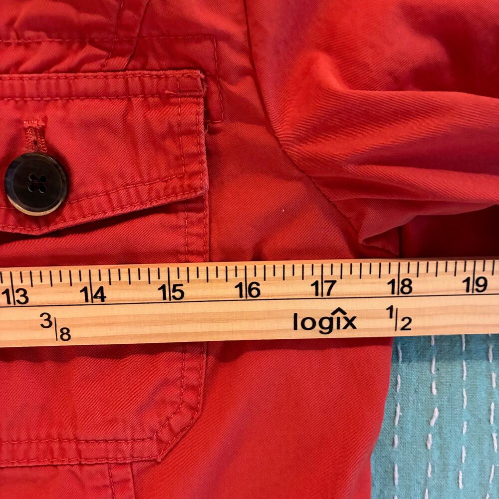 Eddie Bauer Women's Utility Jacket Small Paprika Orange Cotton Casual Stylish - Picture 10 of 10